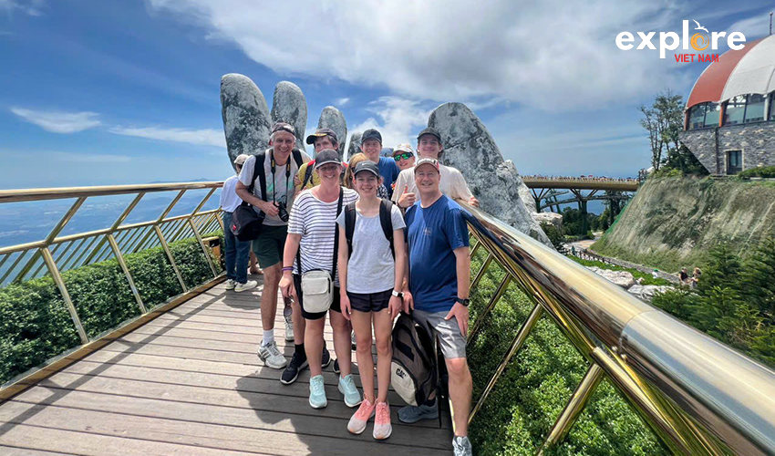 Explore Vietnam golden bridge